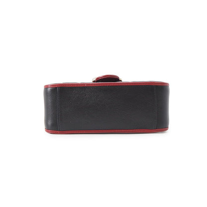 Gucci GG Marmont Mini Top Handle Leather 2-Way Shoulder Bag Black — view 3