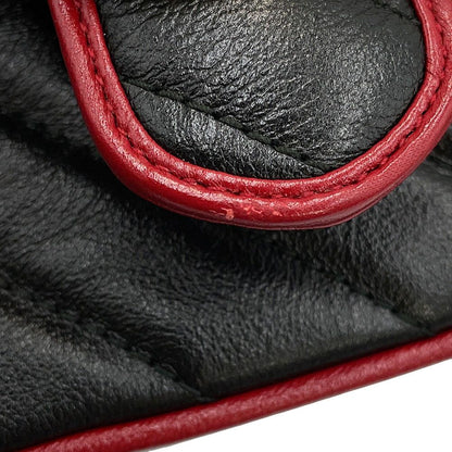 Gucci GG Marmont Mini Top Handle Leather 2-Way Shoulder Bag Black — view 7