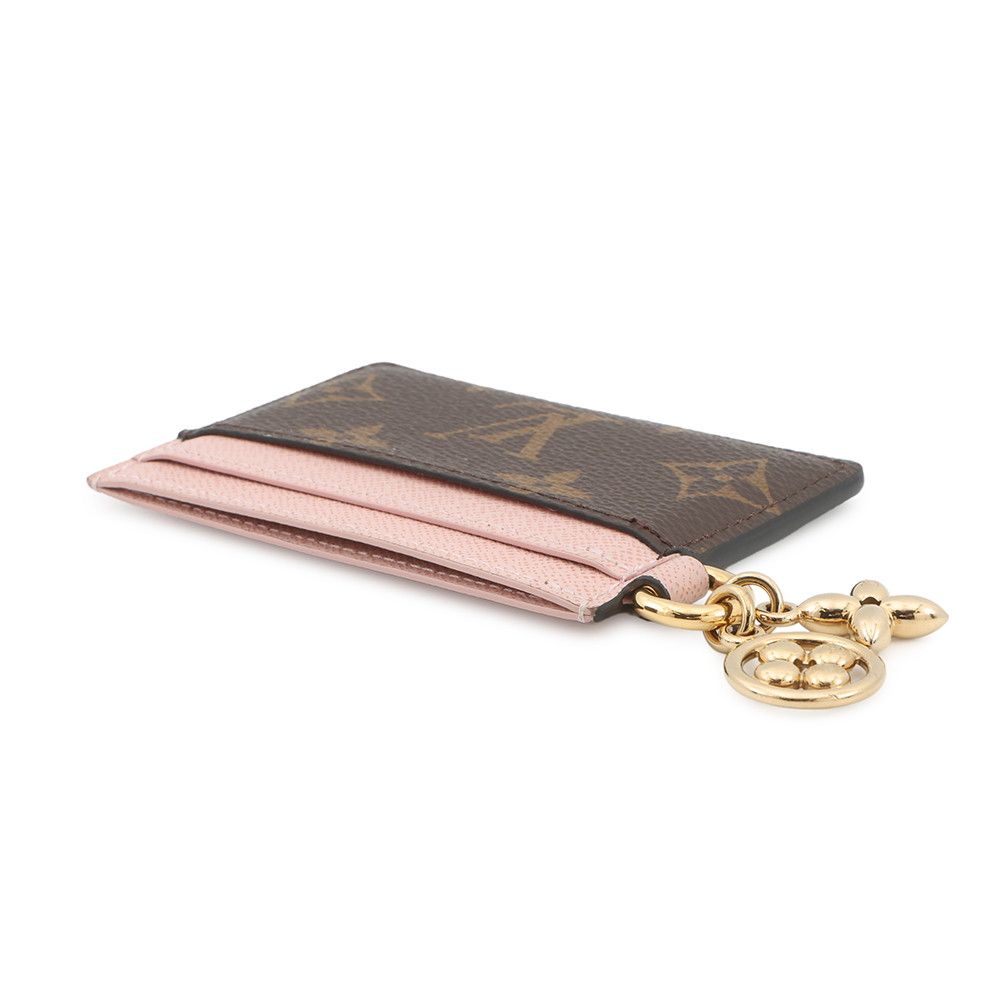 Louis Vuitton Card Case Monogram Holder LV Charm — view 2