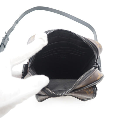 Louis Vuitton Shoulder Bag Monogram Macassar Christopher Wearable Wallet Black — view 5