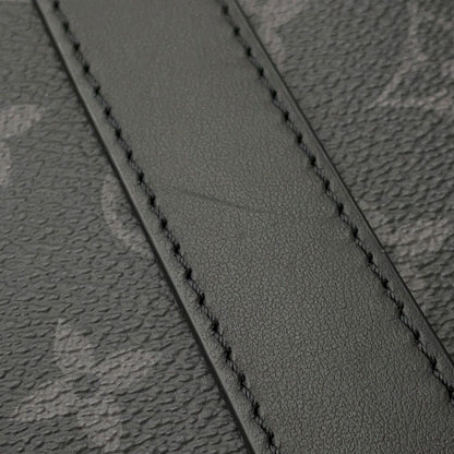 Louis Vuitton Monogram Eclipse Sac Plat Cross Bag 2-Way Shoulder Bag Black — view 8