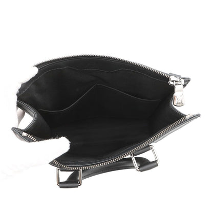 Louis Vuitton Monogram Eclipse Sac Plat Cross Bag 2-Way Shoulder Bag Black — view 6