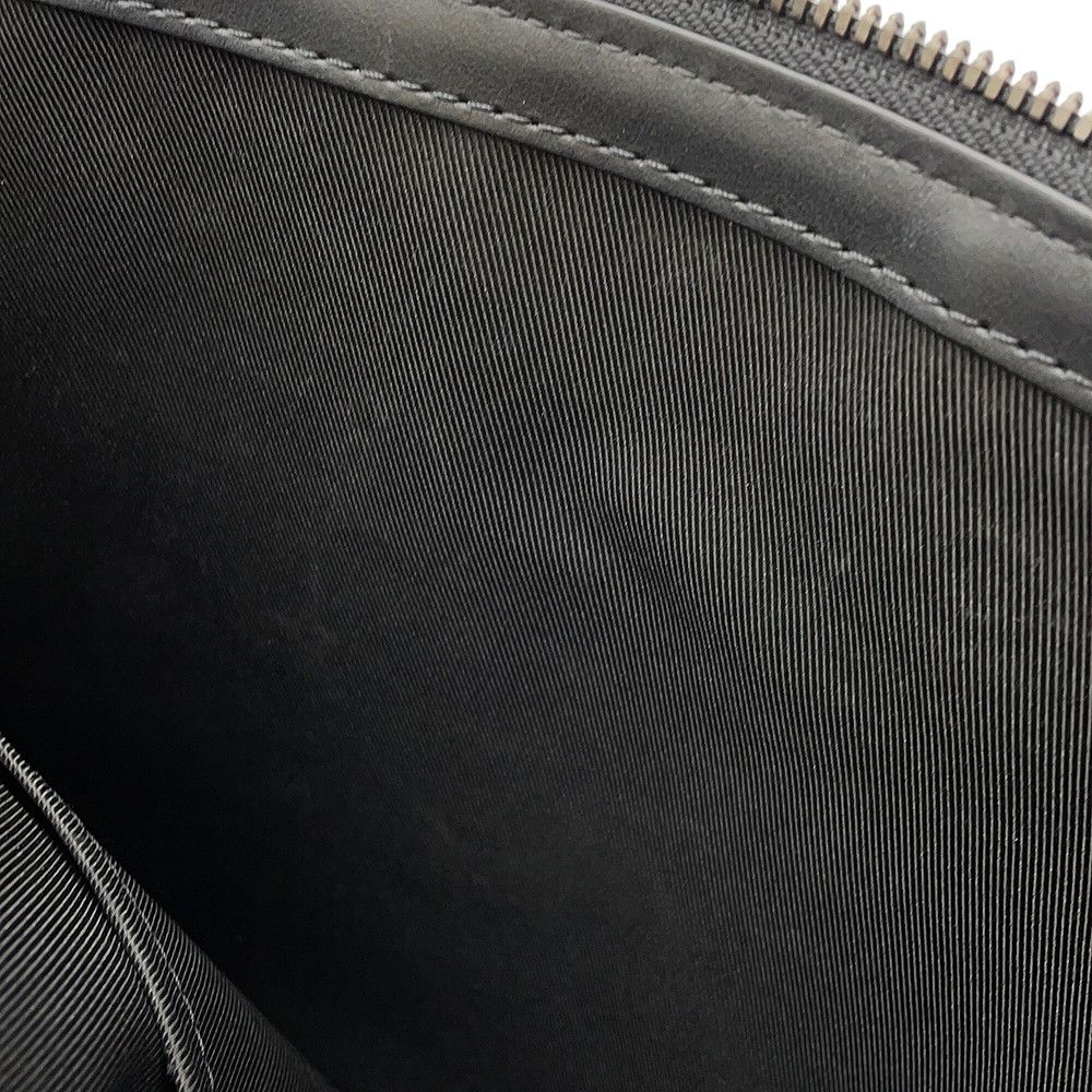 Louis Vuitton Monogram Eclipse Sac Plat Cross Bag 2-Way Shoulder Bag Black — view 7