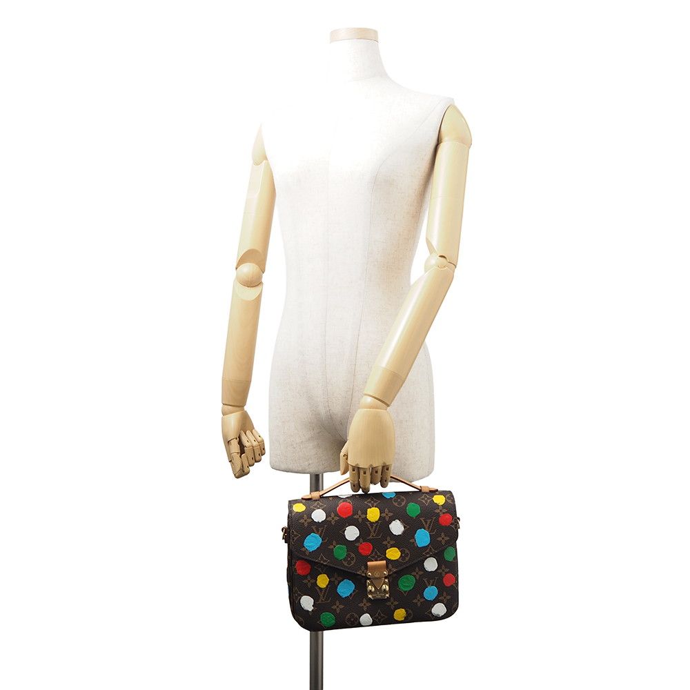 Louis Vuitton Handbag Monogram Painted Dot LV YK Pochette Metis MM Yayoi Kusama — view 4