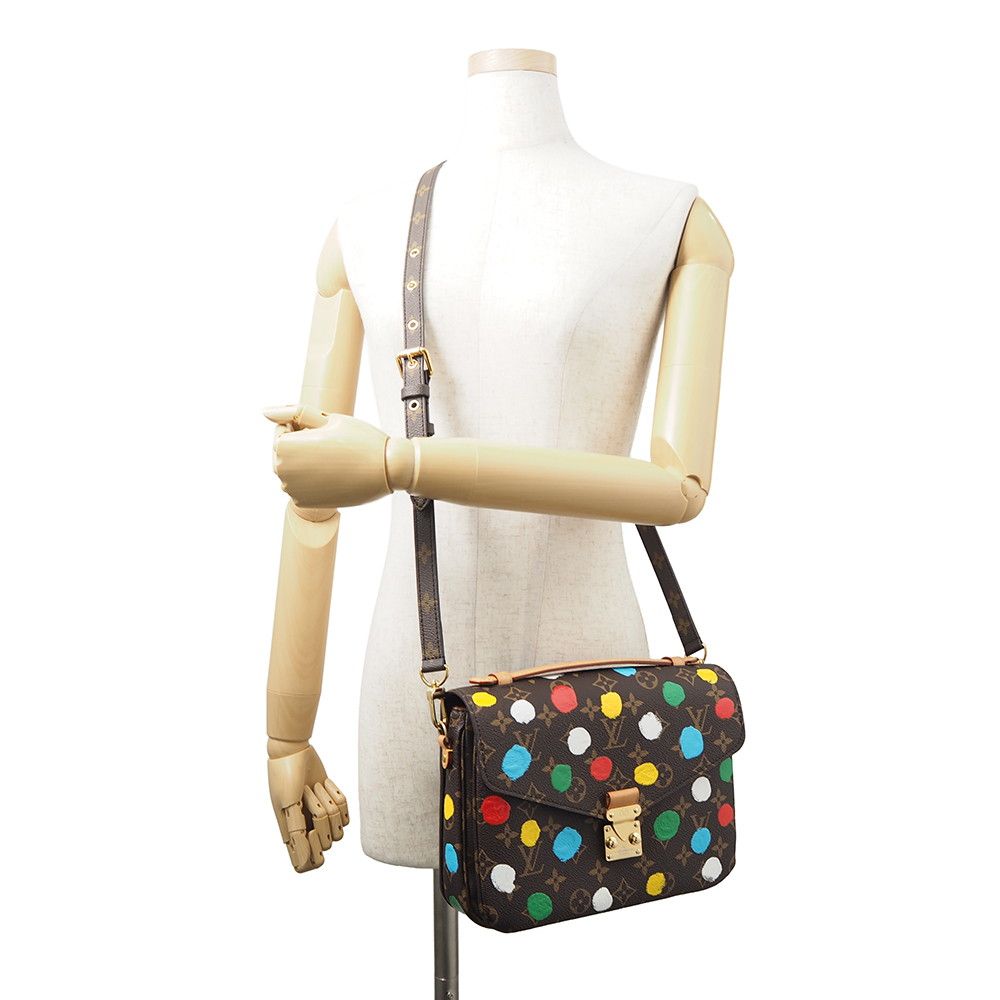 Louis Vuitton Handbag Monogram Painted Dot LV YK Pochette Metis MM Yayoi Kusama — view 5