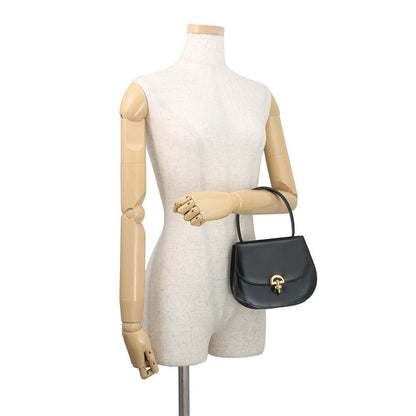 Celine Vintage Leather 2-Way Shoulder Bag Black — view 4