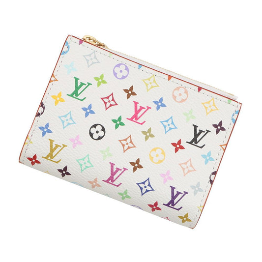 Louis Vuitton Bifold Wallet Monogram Multicolor LV TM Portefeuille Lisa White