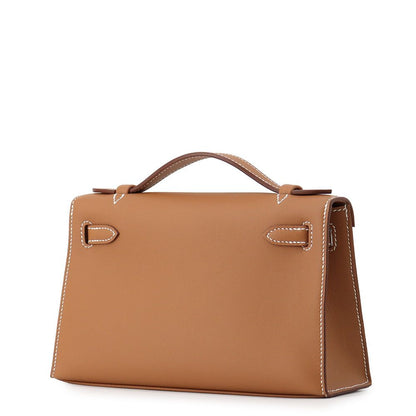 Hermes Handbag Pochette Kelly Gold Swift — view 2