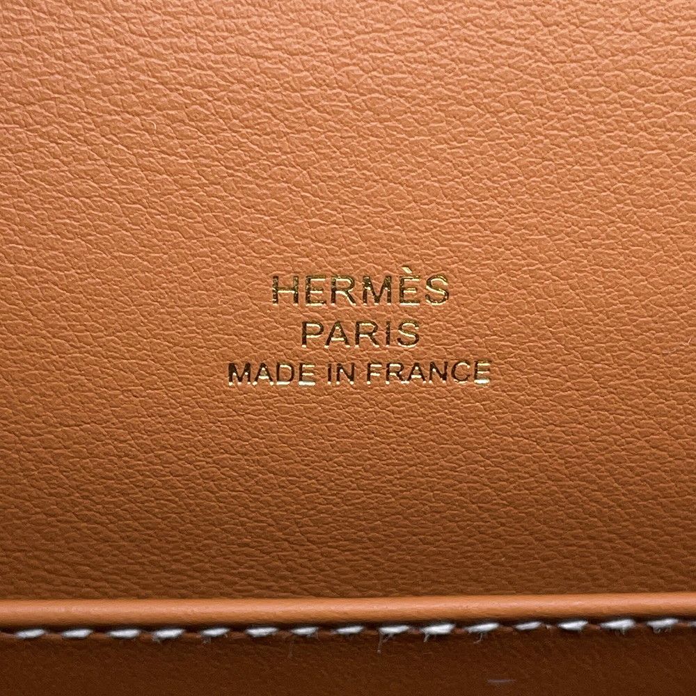 Hermes Handbag Pochette Kelly Gold Swift — view 6