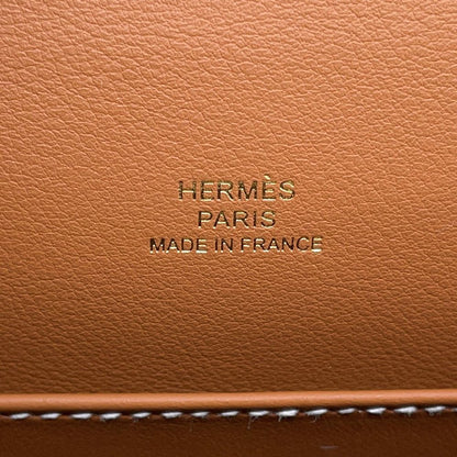 Hermes Handbag Pochette Kelly Gold Swift — view 6