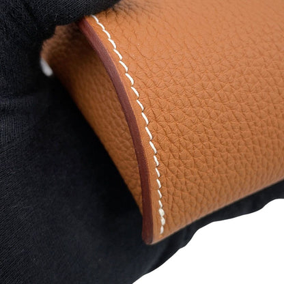 Hermes Lumes Shoulder Bag Vidopoche Gold Silver Togo — view 6