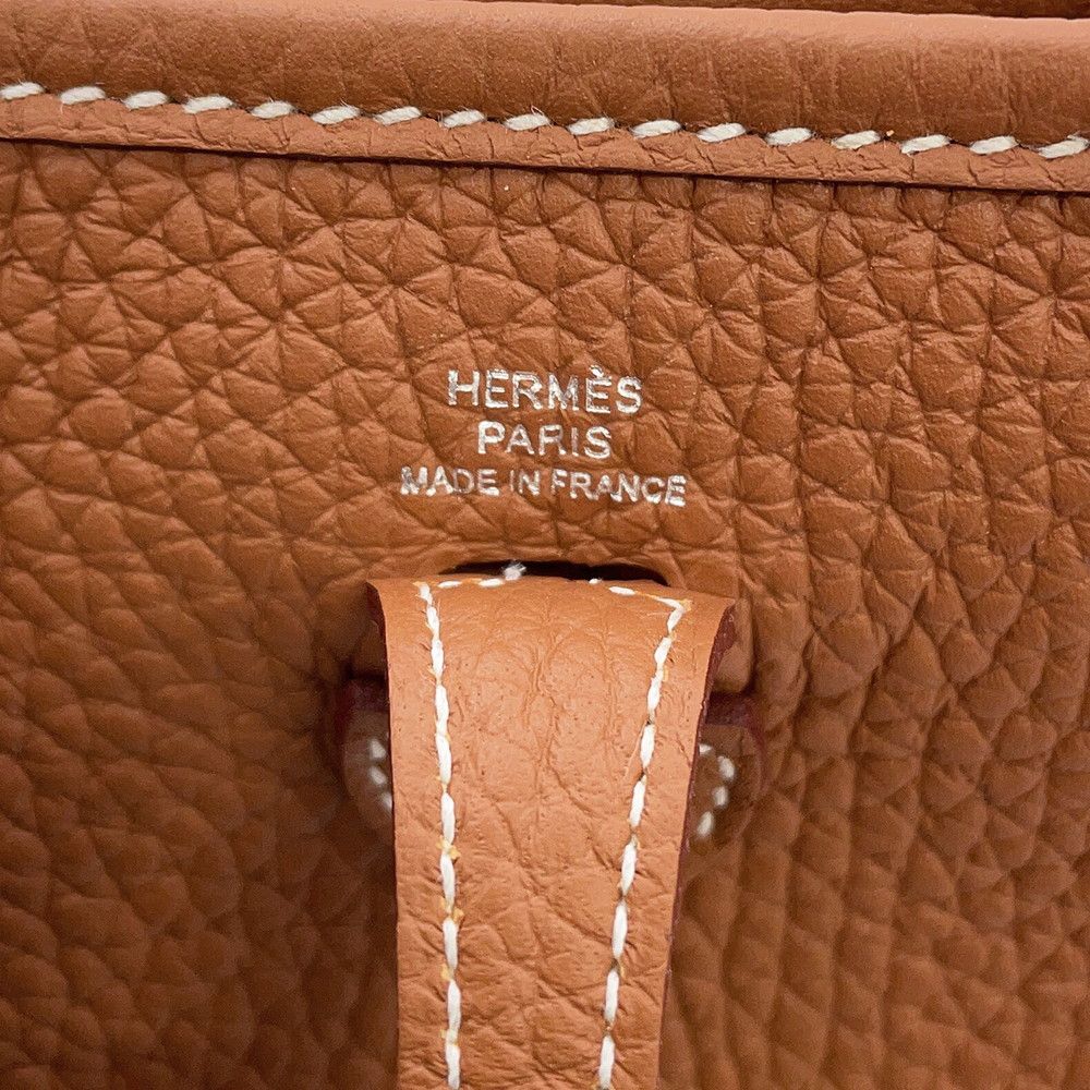 Hermes Shoulder Bag Evelyne TPM Amazon Sangle Zigzag Gold Silver Taurillon — view 5