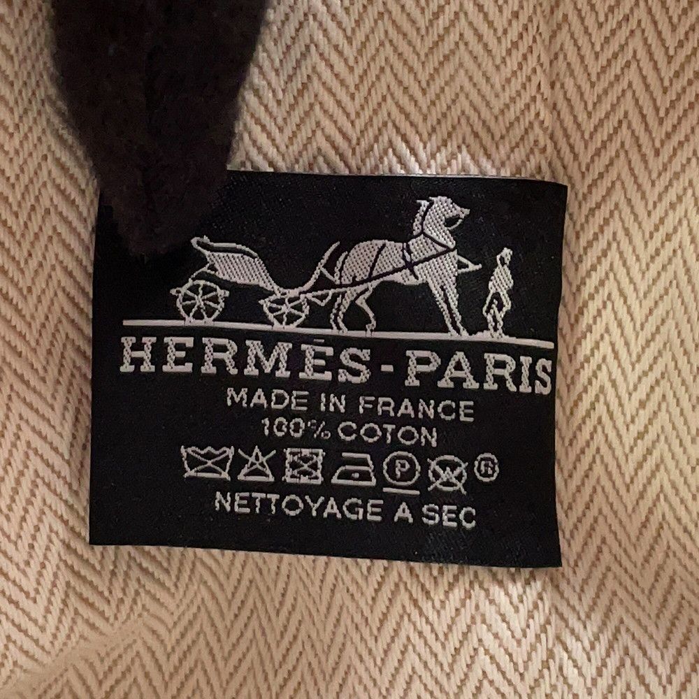Hermes Pouch Bride-a-Brac PM Hibiscus Silver Canvas Case — view 6