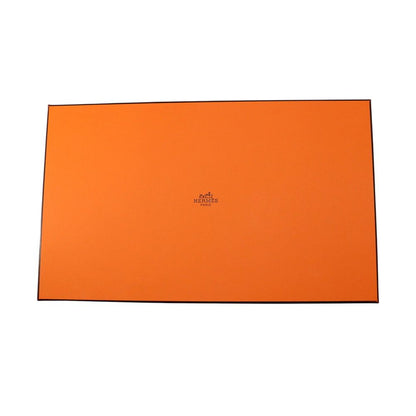Hermes Pouch Bride-a-Brac Pavillon PM Orange Silver Canvas Case — view 8