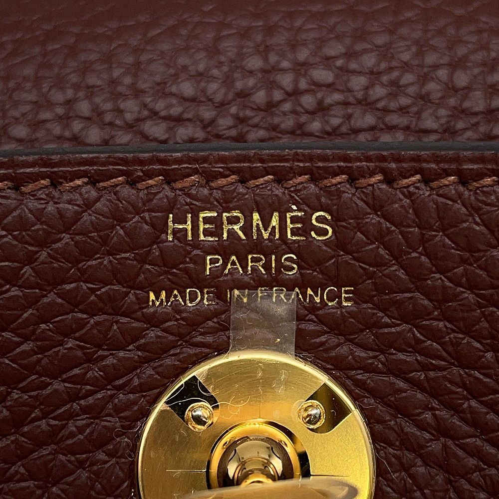 Hermes Lindy Mini Tail Gold Taurillon Clemence 2-Way Shoulder — view 6