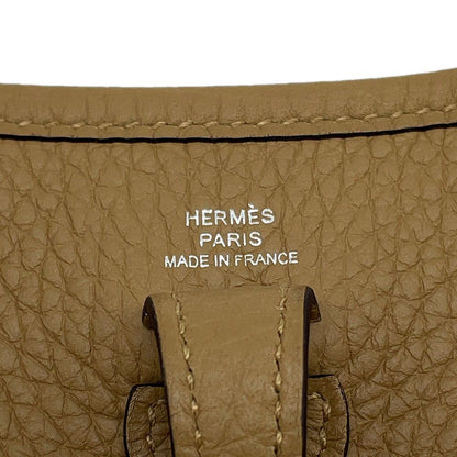 Hermes Shoulder Bag Evelyne TPM 111 cm Dune Silver Taurillon Clemence — view 5