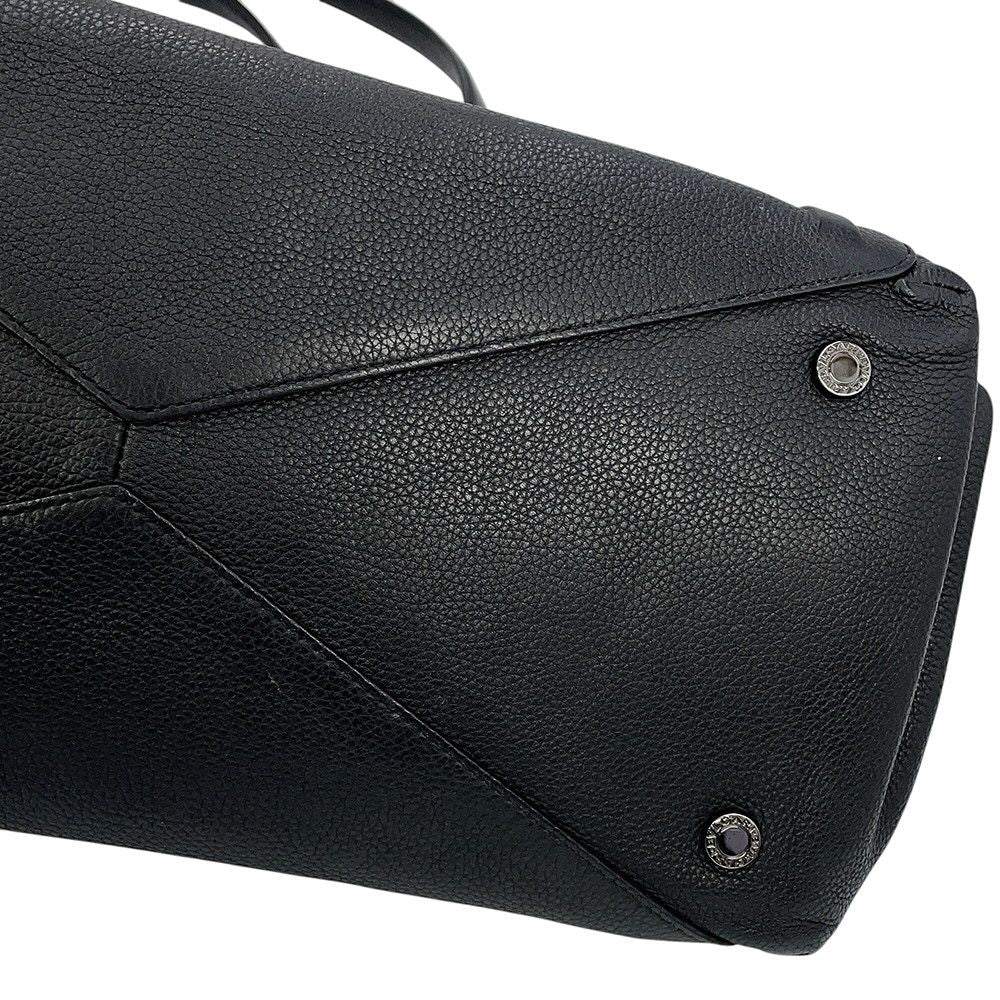 Bvlgari Tote Leather Black — view 7