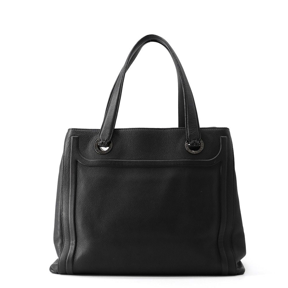 Bvlgari Tote Leather Black