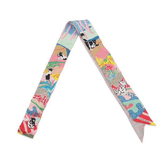 Hermes Scarf Twill Twins Freely en Liberte Silk