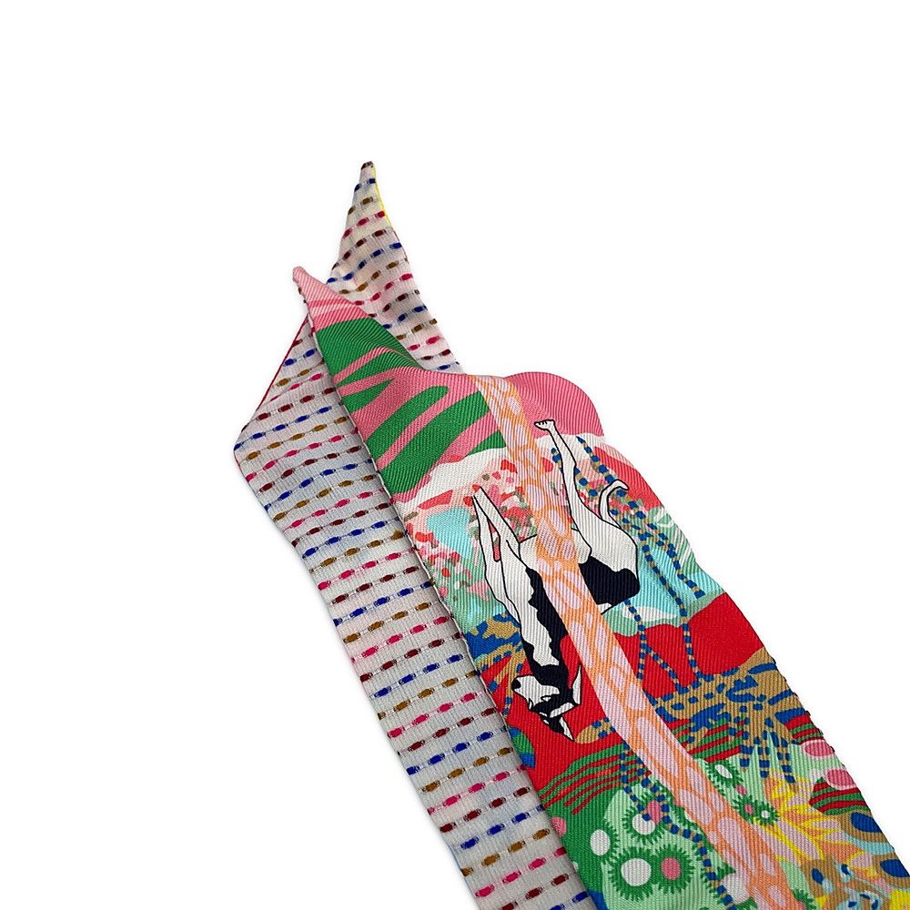 Hermes Scarf Twill Twins Freely en Liberte Silk — view 6