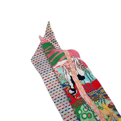 Hermes Scarf Twill Twins Freely en Liberte Silk — view 6