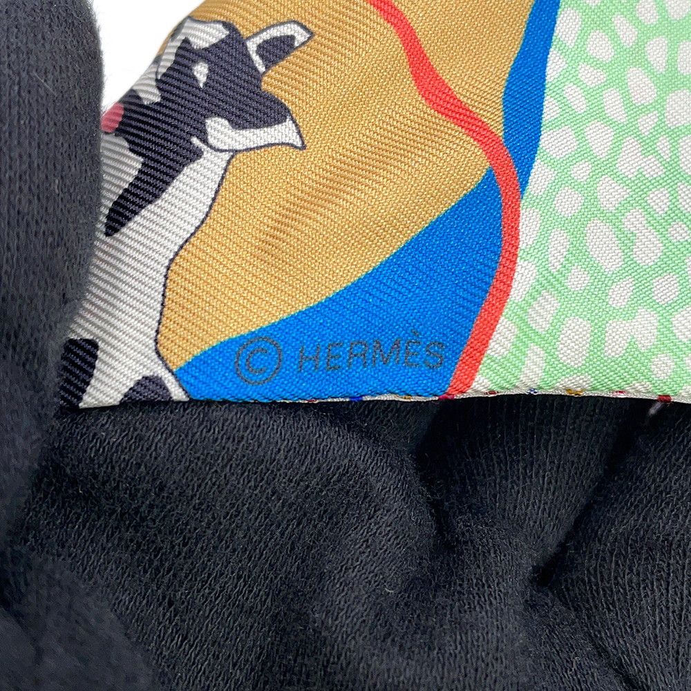 Hermes Scarf Twill Twins Freely en Liberte Silk — view 7