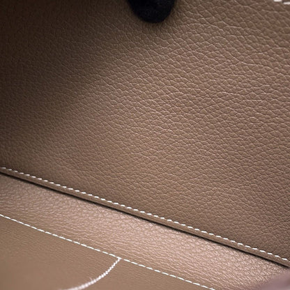 Hermes Kelly Wallet Long to Go Etoupe Gold Epsom — view 6