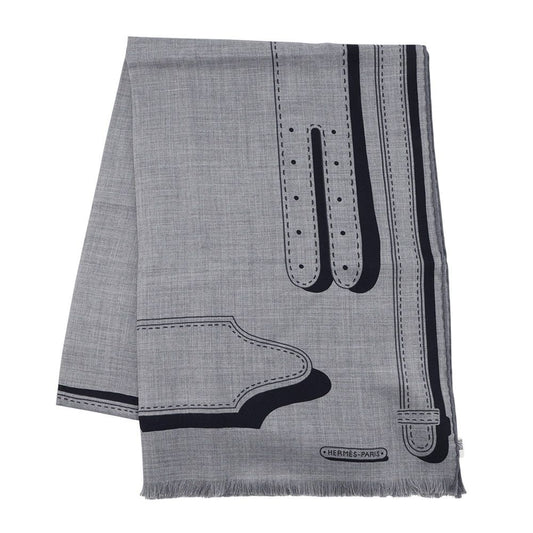 Hermes Scarf Rectangle President's Harness Cashmere Silk