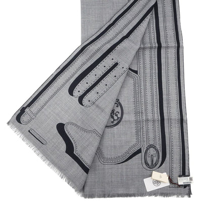 Hermes Scarf Rectangle President's Harness Cashmere Silk — view 2