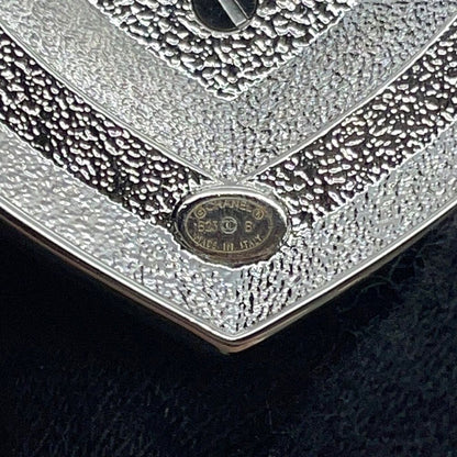 Chanel Brooch Heart CC Logo Metal Rhinestone — view 9