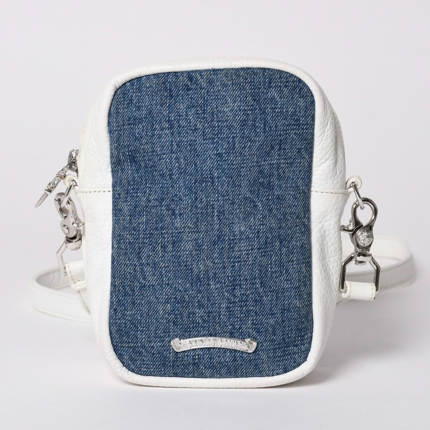 Chrome Hearts Taka Mini Takamini Cemetery Cross Shoulder Bag Denim — view 2
