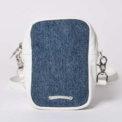 Chrome Hearts Taka Mini Takamini Cemetery Cross Shoulder Bag Denim — view 2