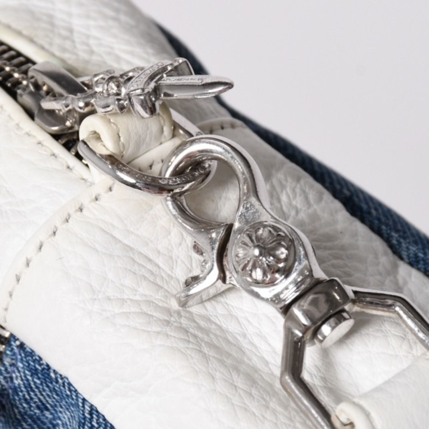 Chrome Hearts Taka Mini Takamini Cemetery Cross Shoulder Bag Denim — view 6
