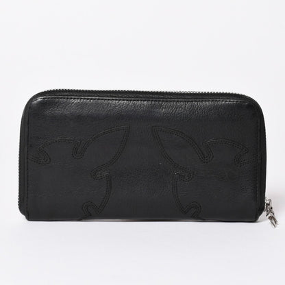 Chrome Hearts Rec Zip Double Flairnie Round Zip Wallet Destroy Dagger Zip 925