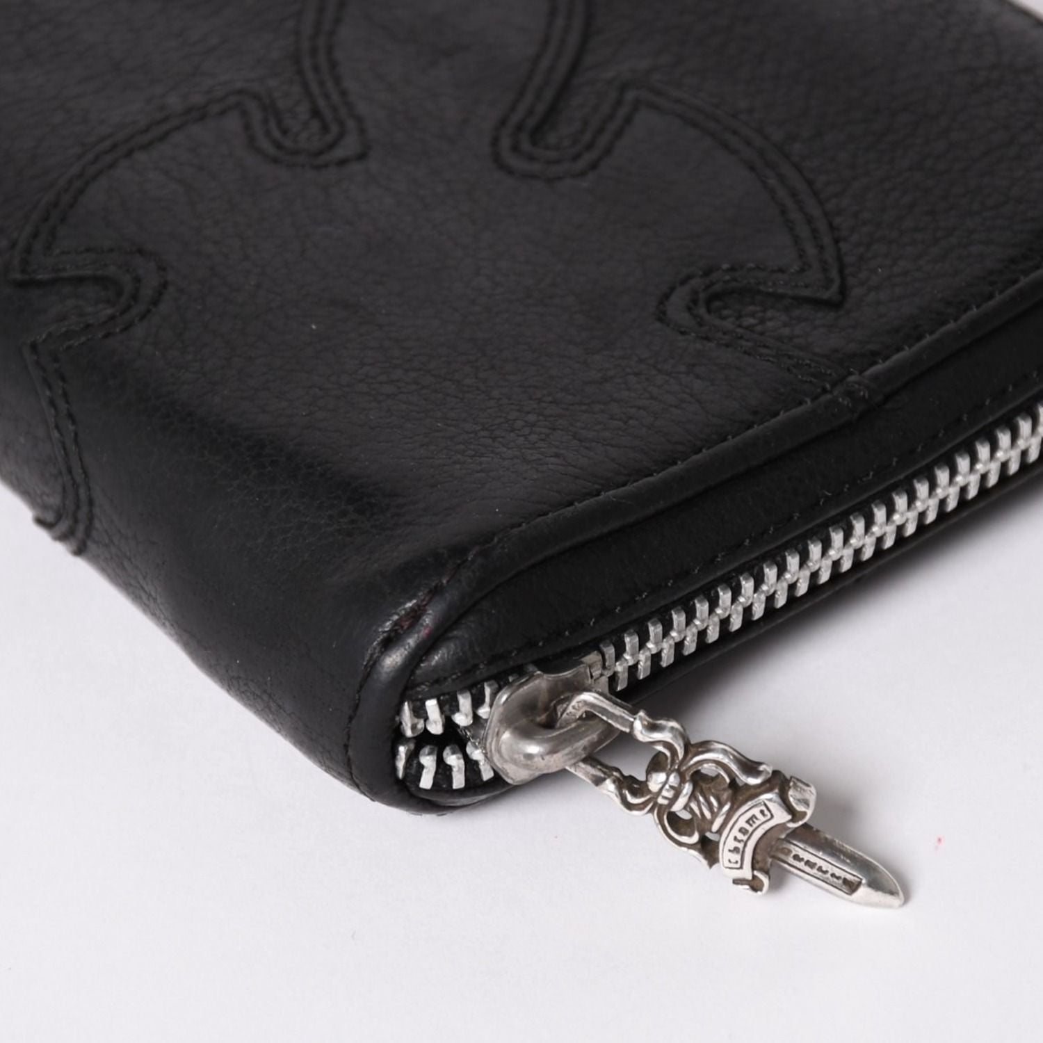 Chrome Hearts Rec Zip Double Flairnie Round Zip Wallet Destroy Dagger Zip 925 — view 6