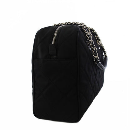 Prada Tessuto Nylon Saffiano Quilted Shoulder Bag Black KH — view 3
