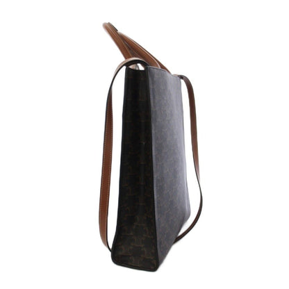Celine Vertical Cabas Mall Triomphe Tote Shoulder Bag 2-Way Brown KH — view 3