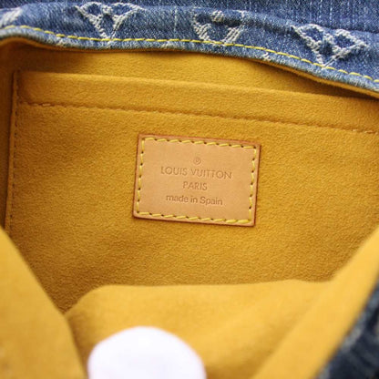Louis Vuitton Mini Pleaty Monogram Denim Handbag Blue KH — view 8
