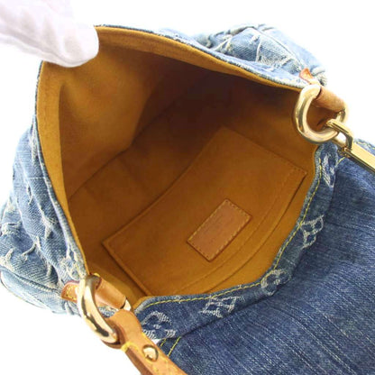 Louis Vuitton Mini Pleaty Monogram Denim Handbag Blue KH — view 5