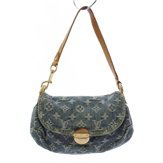 Louis Vuitton Mini Pleaty Monogram Denim Handbag Blue KH
