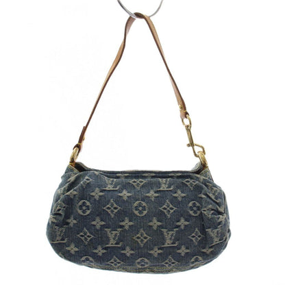 Louis Vuitton Mini Pleaty Monogram Denim Handbag Blue KH — view 2
