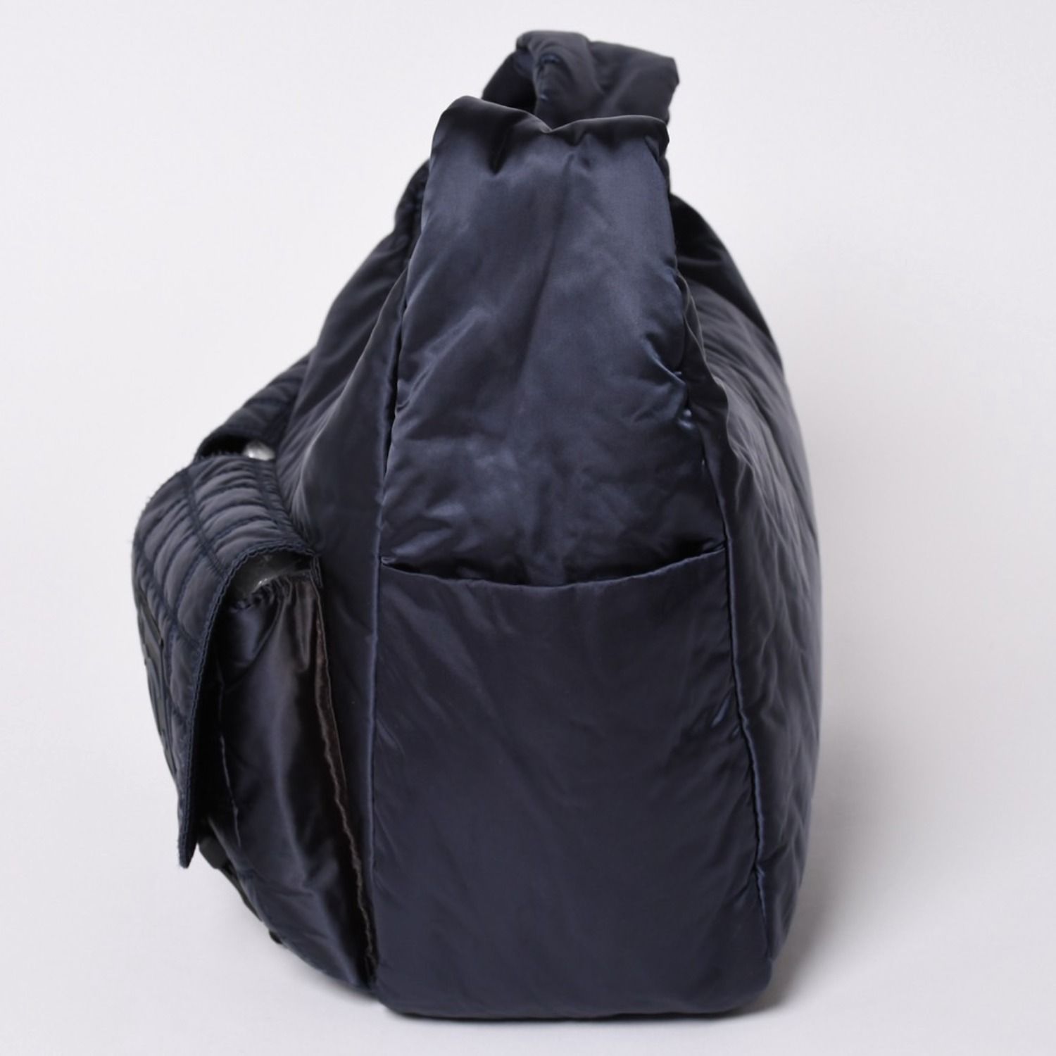 Chanel Sports Line Bag CC Logo Choco Bar Nylon Navy Silver — view 5
