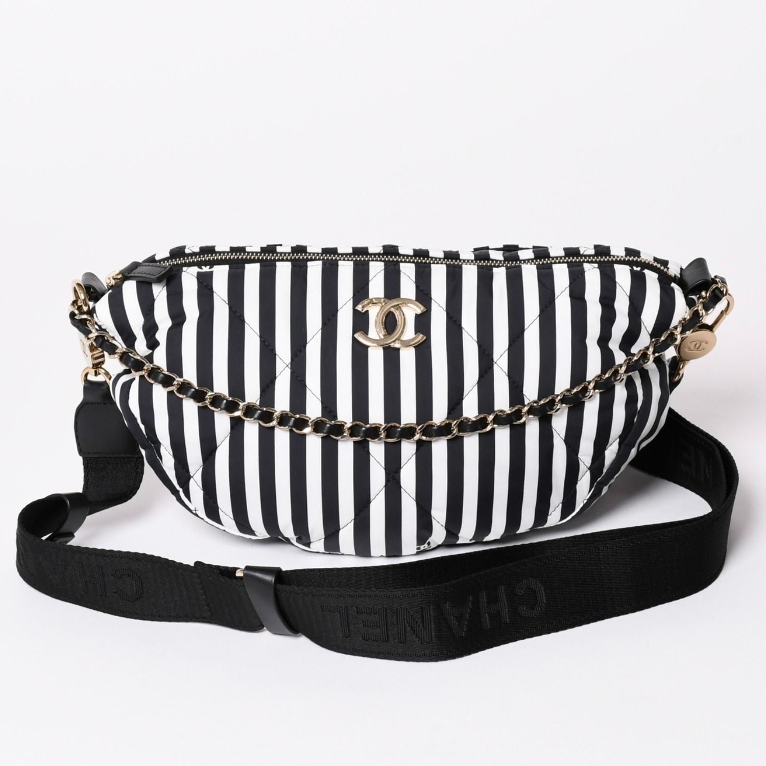 Chanel Coco Beach Hobo Large Shoulder Bag Base CC Logo