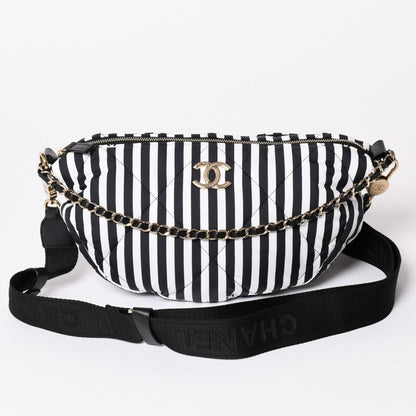 Chanel Coco Beach Hobo Large Shoulder Bag Base CC Logo
