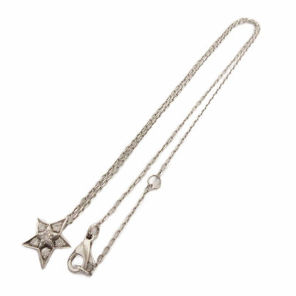 Chanel Comet Necklace Small Diamond Silver Color — view 2