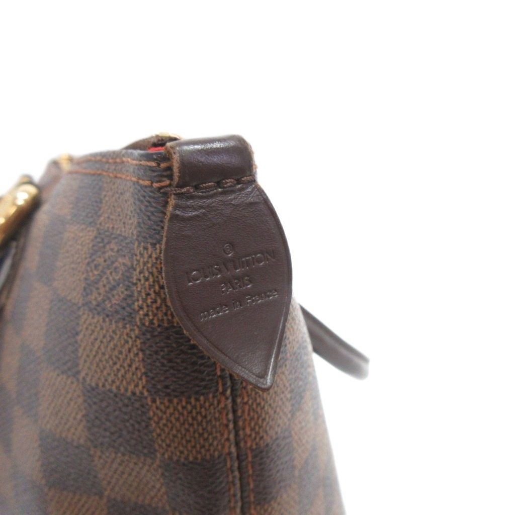 Louis Vuitton Damier Ebene Saleya PM Tote Shoulder Bag Brown — view 5