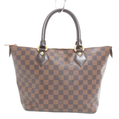 Louis Vuitton Damier Ebene Saleya PM Tote Shoulder Bag Brown