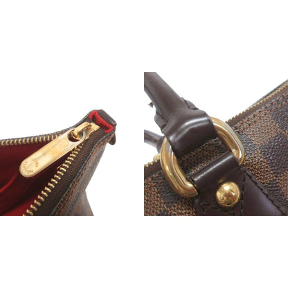 Louis Vuitton Damier Ebene Saleya PM Tote Shoulder Bag Brown — view 8