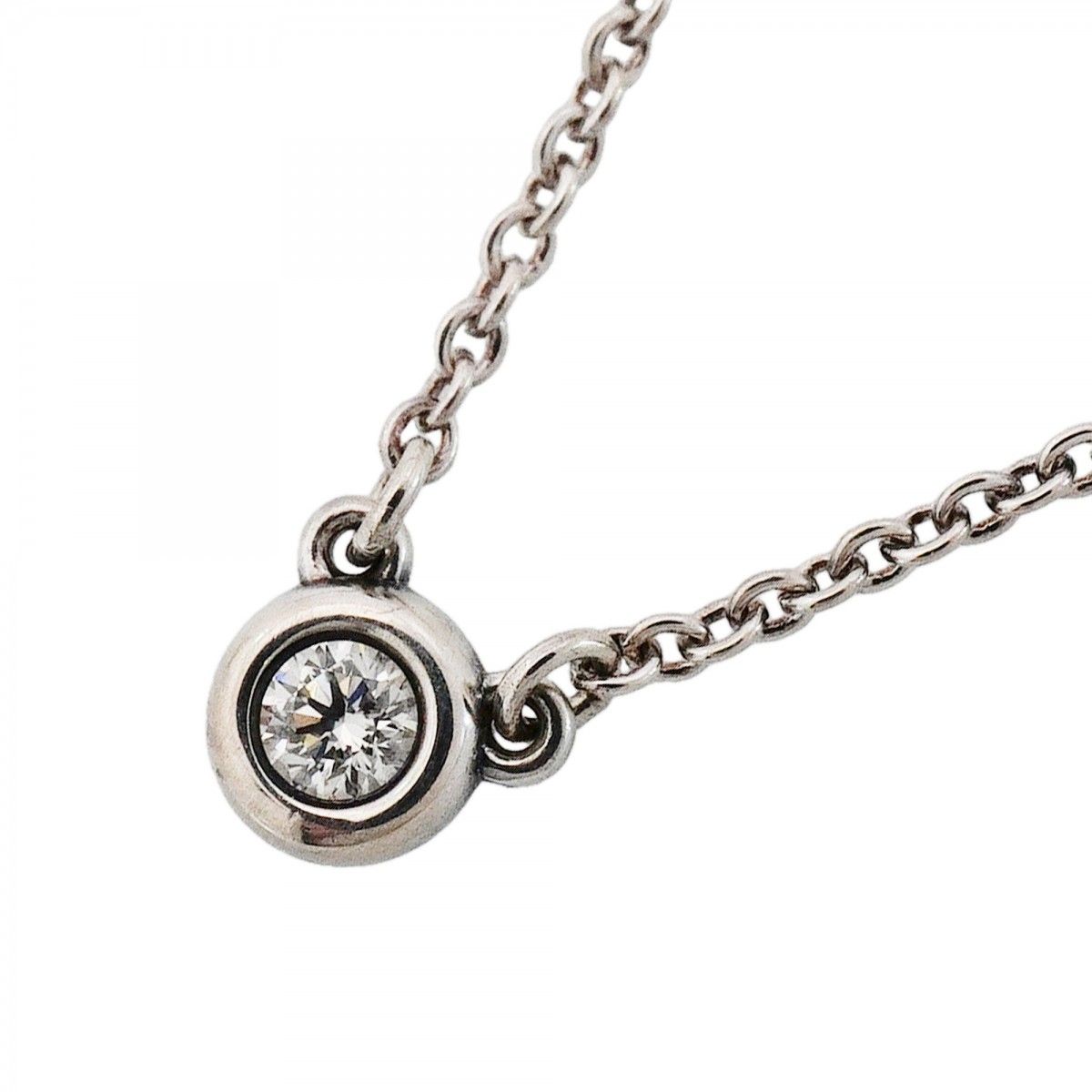 Tiffany & Co Necklace by the Yard 925 Sterling Silver Diamond