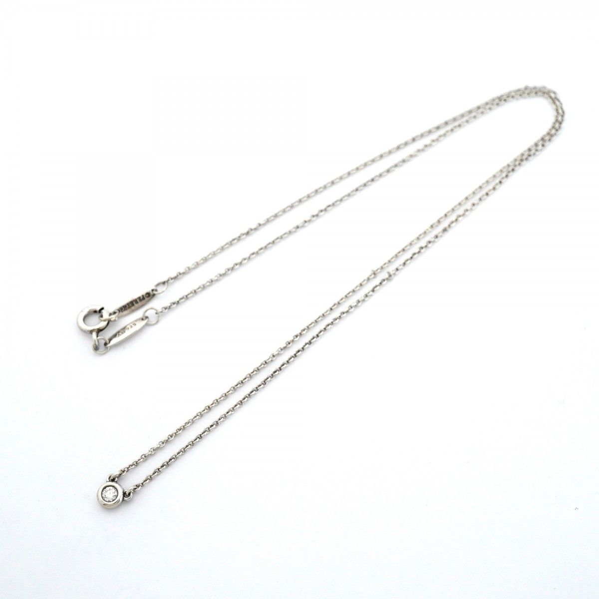 Tiffany & Co Necklace by the Yard 925 Sterling Silver Diamond — view 3